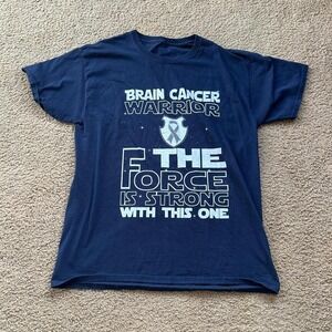 Custom brain cancer warrior "the force is strong with this one" shirt